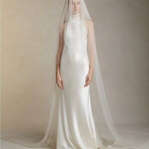 Danielle Frankel Simple Tulle Veil with Blusher